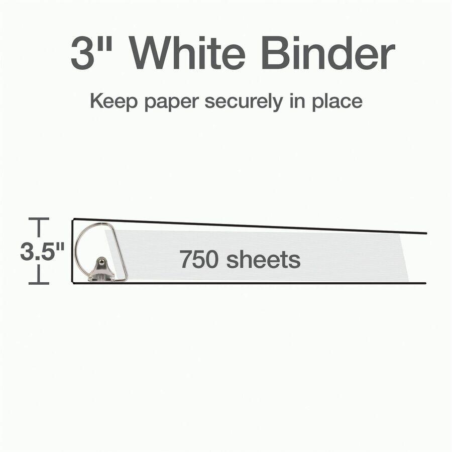Cardinal Xtralife ClearVue Locking Slant-D Binders - 3" Binder Capacity - Letter - 8 1/2" x 11" Sheet Size - 725 Sheet Capacity - 2 29/32" Spine Width - 3 x D-Ring Fastener(s) - 2 Inside Front & Back . Picture 4