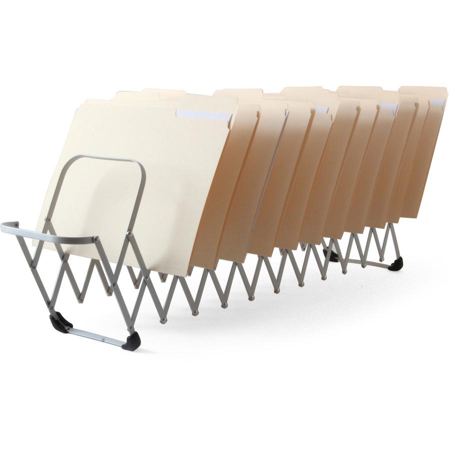 LEE Flexible Expandable Collator/Sorter/File - 12 - 7" Width x 11" Depth%Desktop - Silver - Aluminum - 1 Each. Picture 8