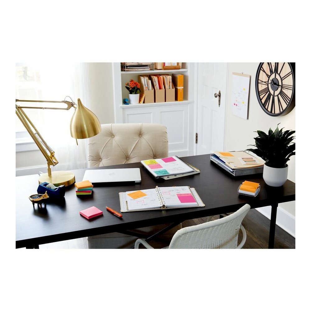 Post-it&reg; Notes - Poptimistic Color Collection - 1400 - 3" Flag/Note Width x 3" Flag/Note Length - Square - 100 Sheets per Pad - Unruled - Power Pink, Vital Orange, Aqua Splash, Guava, Acid Lime, N. Picture 3