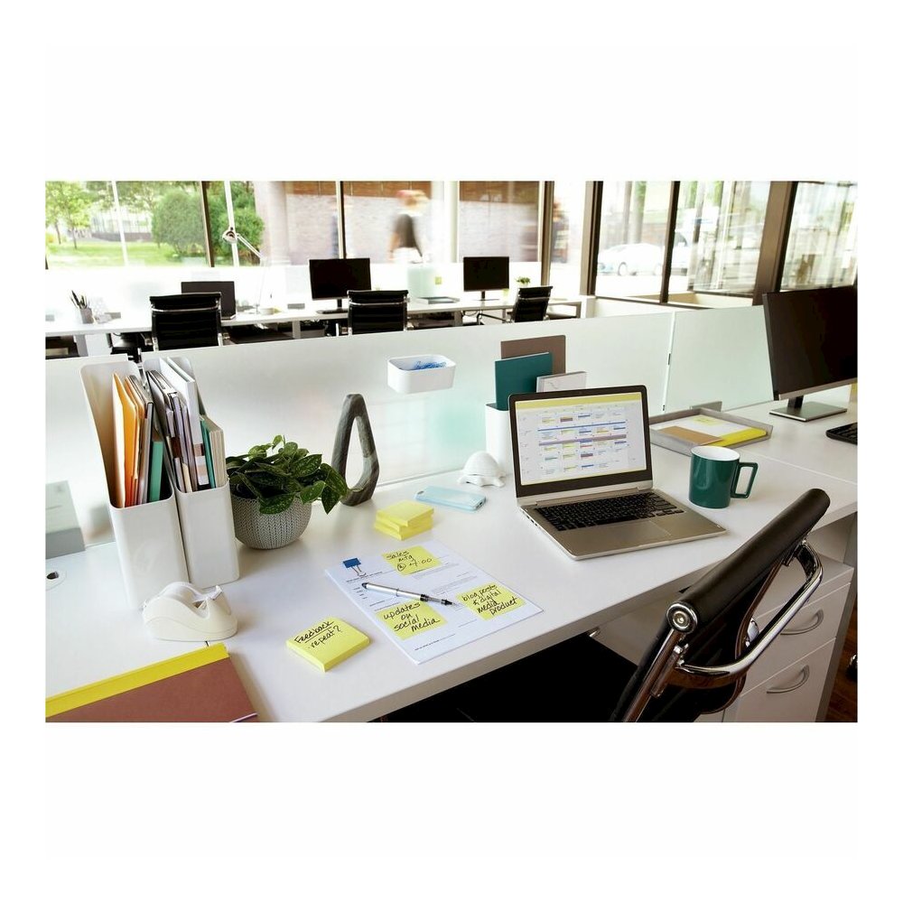 Post-it&reg; Notes Cabinet Pack - 1620 - 3" Flag/Note Width x 3" Flag/Note Length - Square - 90 Sheets per Pad - Unruled - Canary Yellow - Paper - Self-adhesive, Repositionable - 18 / Pack. Picture 2