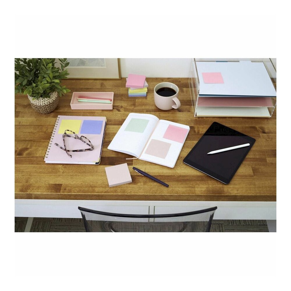 Post-it&reg; Dispenser Notes - 1200 - 3" Flag/Note Width x 3" Flag/Note Length - Square - 100 Sheets per Pad - Unruled - Fresh Mint, Aqua Splash, Sunnyside, Papaya Fizz, Guava - Paper - Pop-up, Self-a. Picture 2