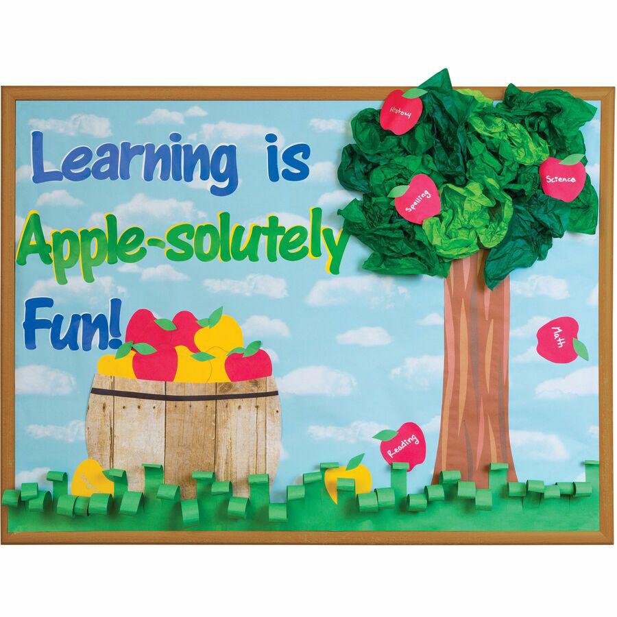 Fadeless Bulletin Board Art Paper - Bulletin Board - 6"Height x 48"Width x 50 ftLength - 1 / Roll - Cloud. Picture 6