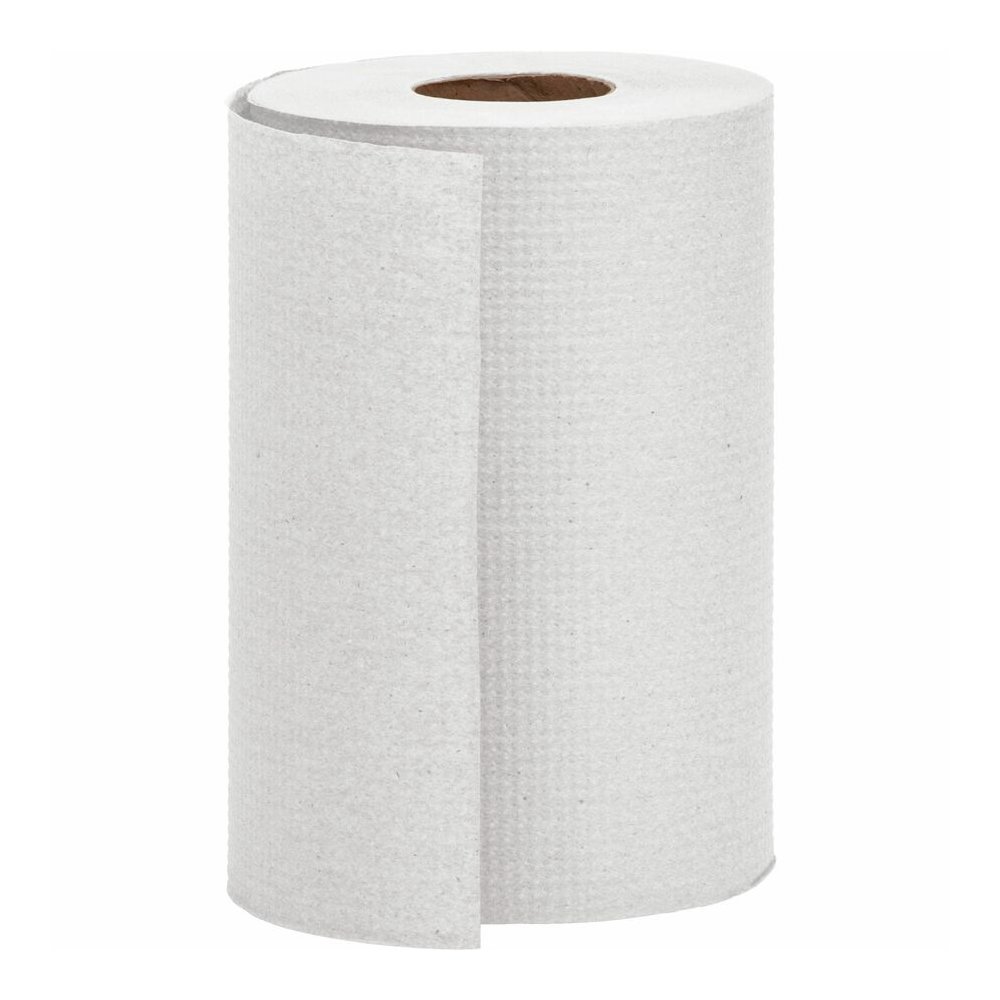 Genuine Joe Hardwound Roll Paper Towels - 7.87" Width x 350 ft Length - 2" Core - White - 12 / Carton. Picture 2