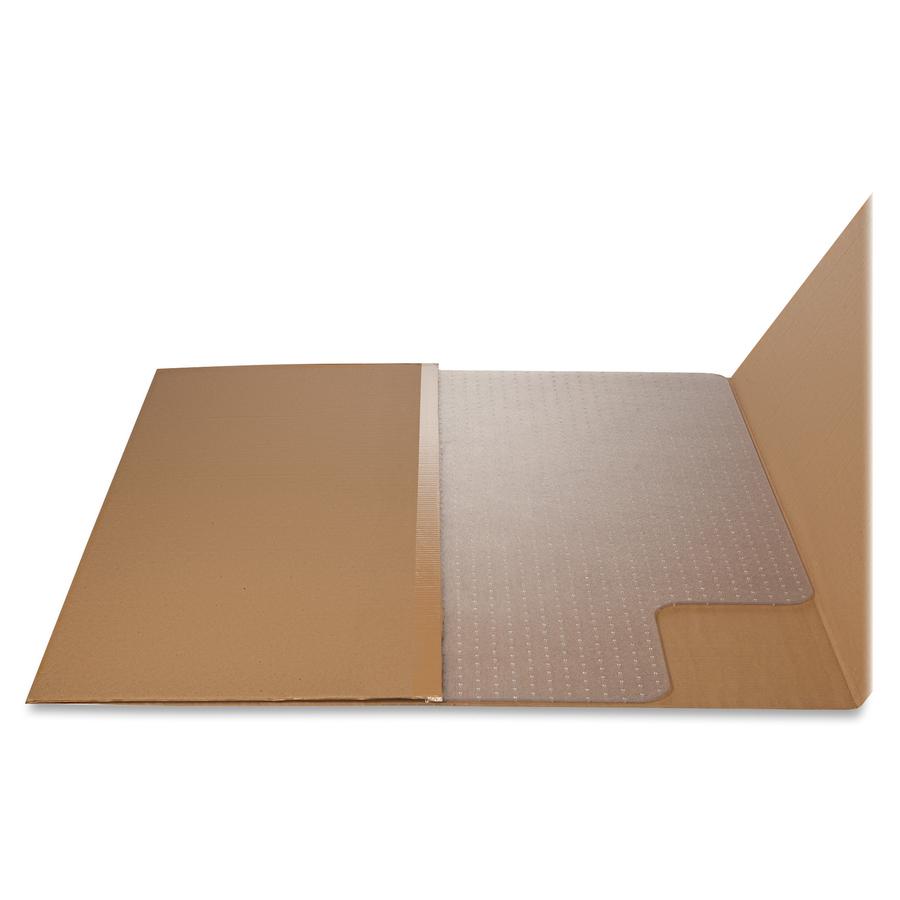 Deflecto RollaMat for Carpet - Carpeted Floor - 53" Length x 45" Width - Vinyl - Clear - 1Each. Picture 6