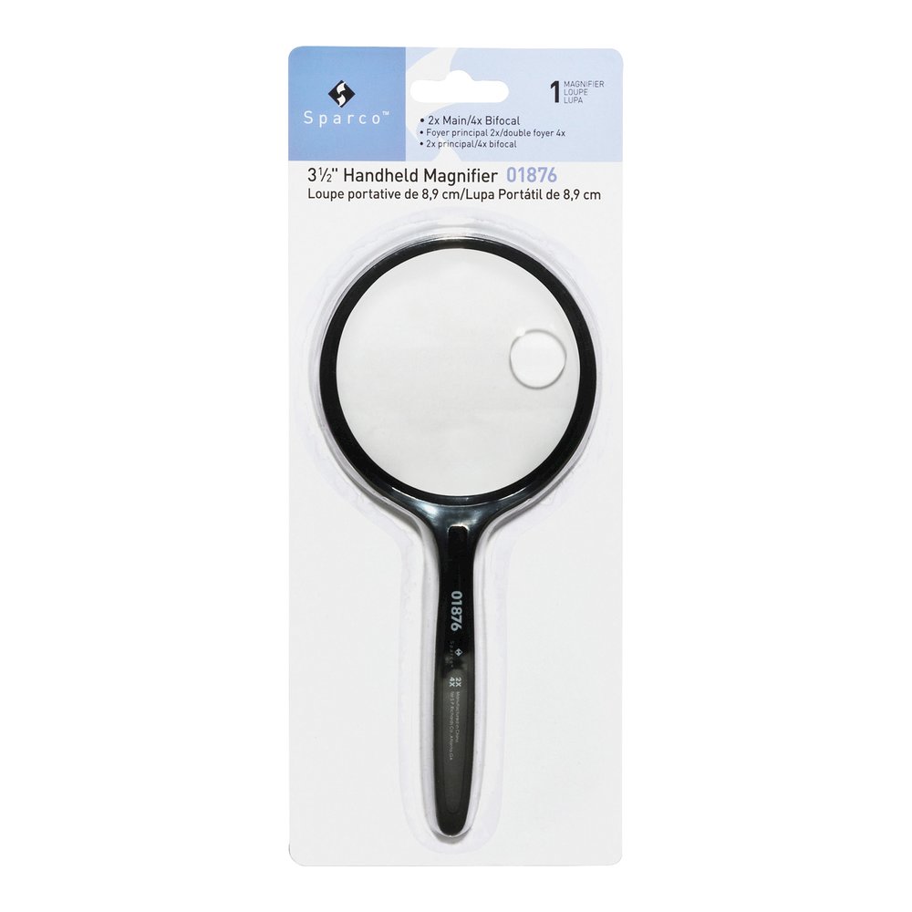 Sparco Handheld Magnifiers - Magnifying Area 3.50" Diameter - Acrylic Lens. Picture 3