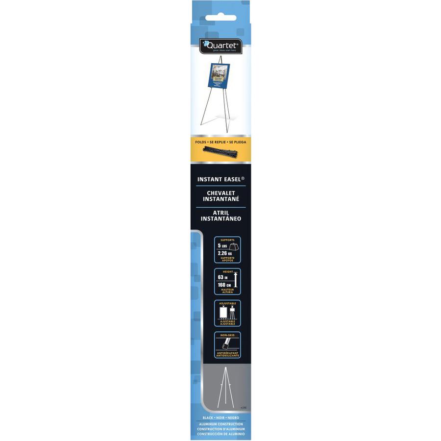 Quartet Instant Easel - 5 lb Load Capacity - 63" Height - Steel - Black. Picture 5
