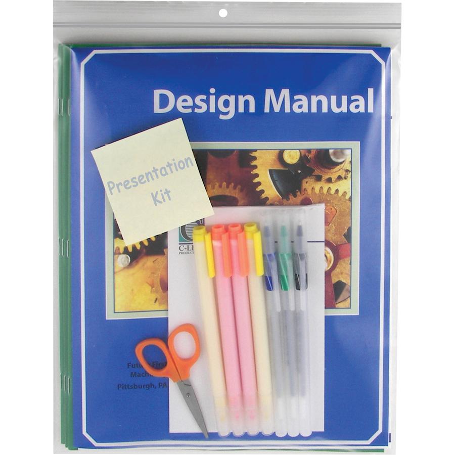 C-Line Heavyweight Industrial Poly Zip Bags - 8-1/2 x 11, 50/BX, 47911. Picture 5