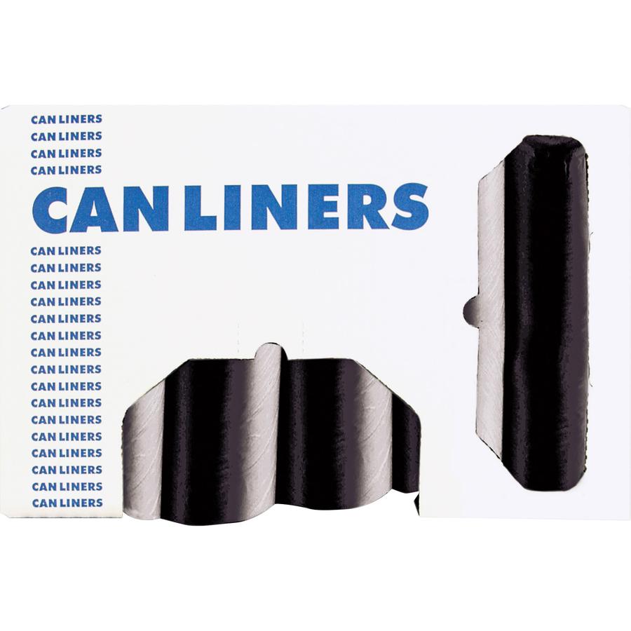 Heritage AccuFit RePrime Can Liners - 44 gal/55 lb Capacity - 37" Width x 50" Length - 0.90 mil (23 Micron) Thickness - Black - Resin - 100/Carton - Can. Picture 2