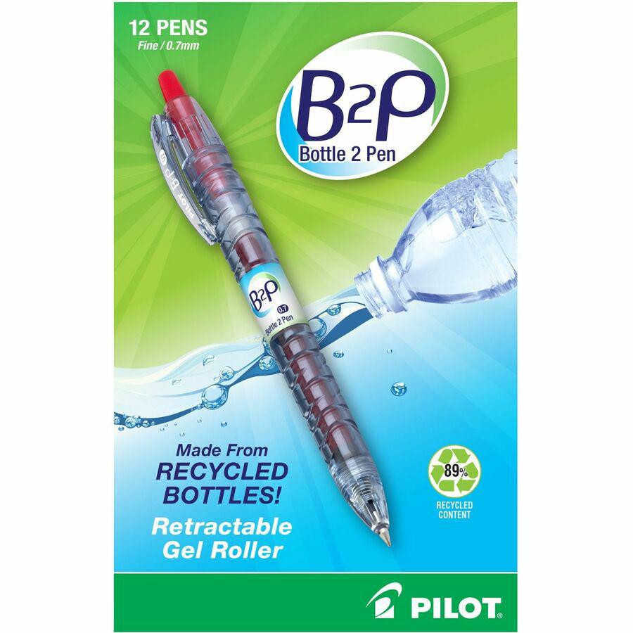 Pilot Fine Point Gel Pens - Refillable - Retractable - Red Ink - Gel-based - Plastic Barrel - 1 Dozen. Picture 4