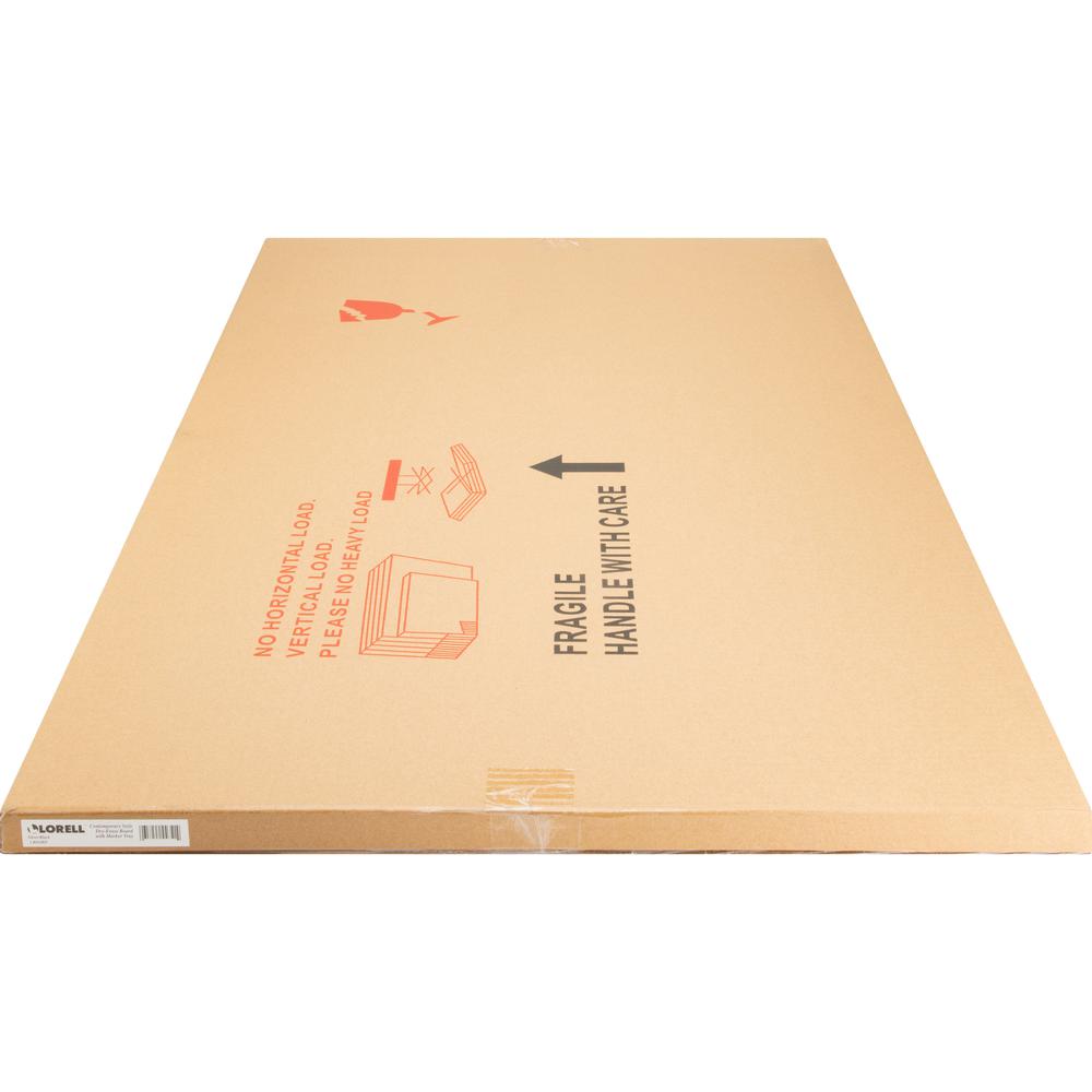 Lorell Dry-erase Board - 72" (6 ft) Width x 48" (4 ft) Height - White Styrene Surface - Aluminum Frame - Ghost Resistant, Scratch Resistant - 1 Each. Picture 2
