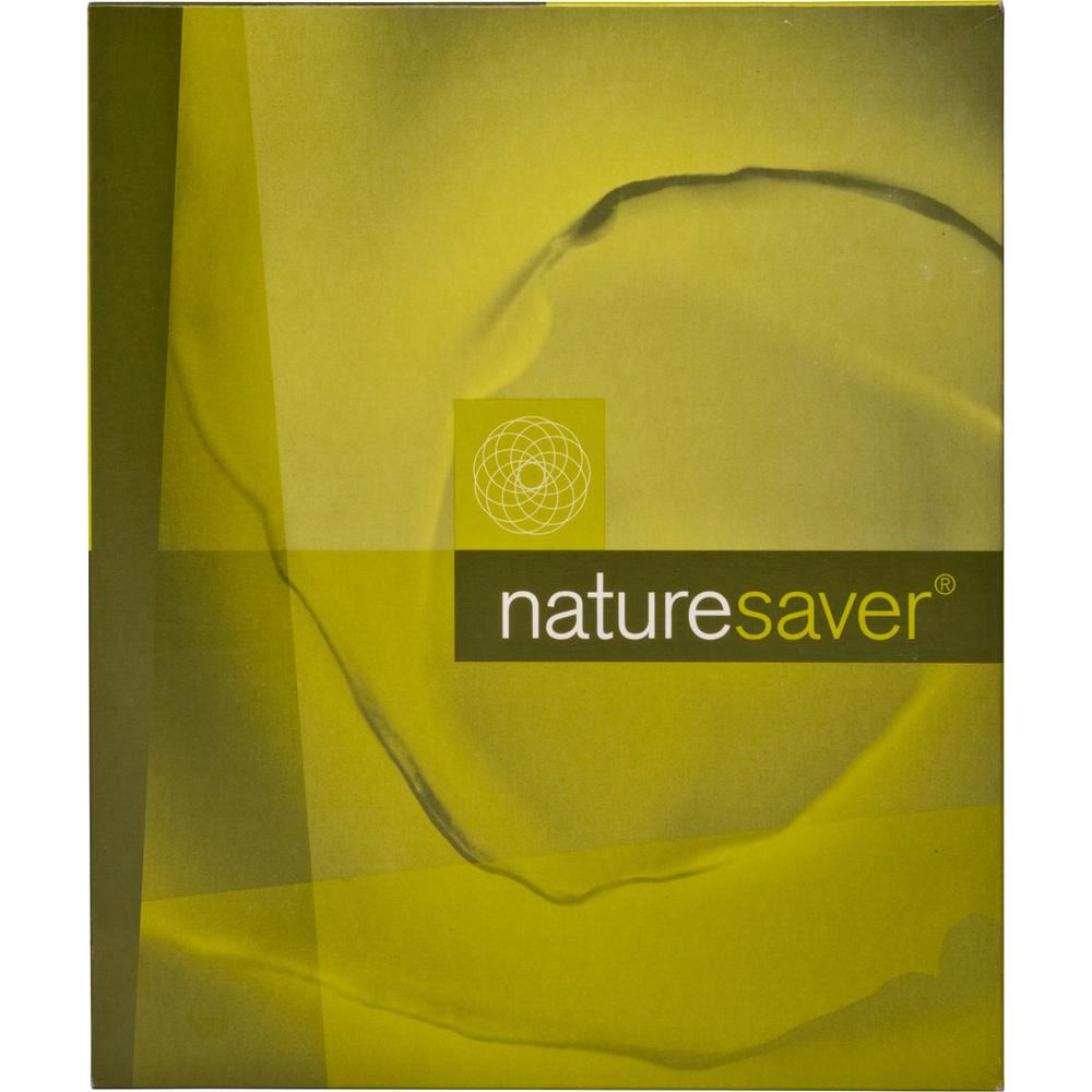 Nature Saver Letter Recycled Classification Folder - 8 1/2" x 11" - 2" for Folder - Top Tab Location - 1 Divider - 25 pt. - Green - 100% Recycled - 10 / Box. Picture 8
