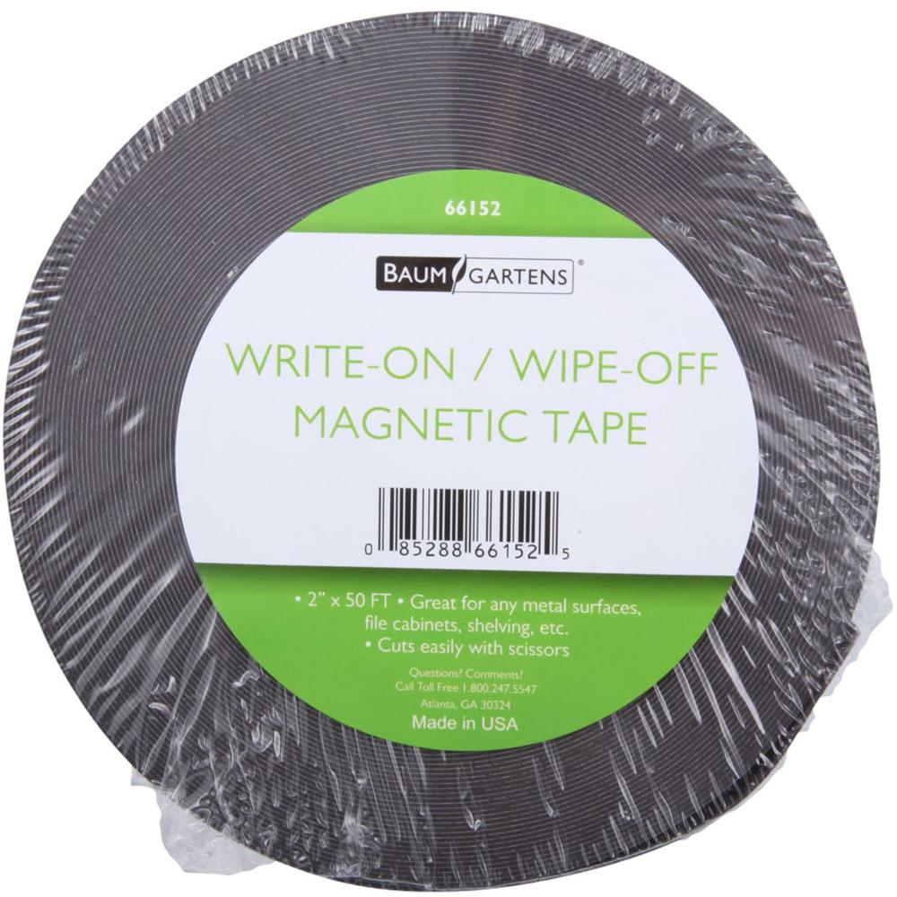 Zeus Magnetic Labeling Tape - 16.67 yd Length x 2" Width - For Labeling, Shelf Labeling - 1 / Roll - White. Picture 4