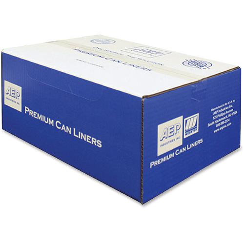 Berry High Density Commercial Can Liners - Small Size - 10 gal Capacity - 24" Length x 24" Width x 0.31 mil (8 Micron) Thickness - High Density - Natural - Resin - Garbage - 1000 / Carton. Picture 2