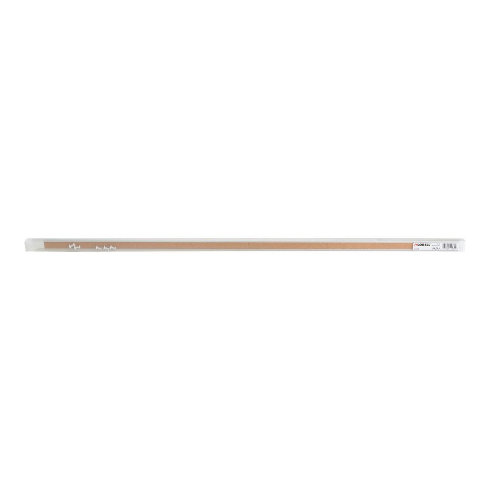 Lorell Cork Strip Bulletin Bar - 36" Board Width - Cork Surface - Self-healing, Fade Resistant, Self-sealing - Anodized Aluminum Frame - 1 Each. Picture 2