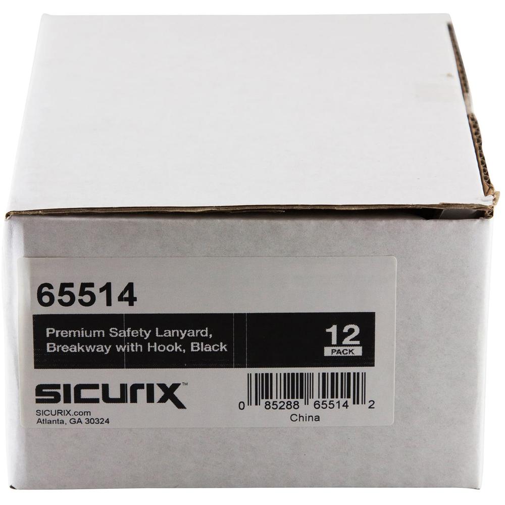 SICURIX Plastic Hook Breakaway Lanyard - 12 / Pack - 36 SICURIX Plastic Hook Breakaway Lanyard - 12 / Pack - 36