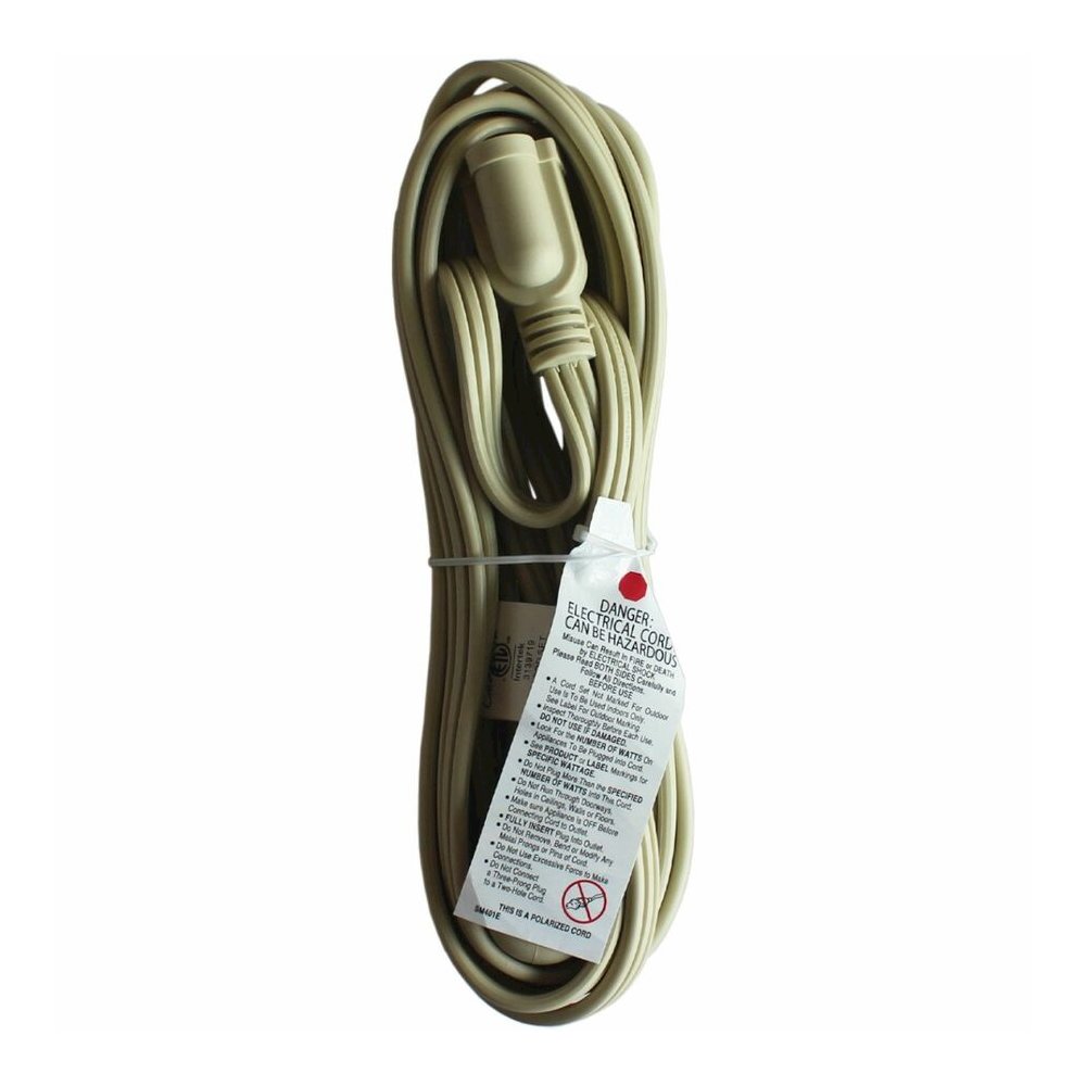 Compucessory Heavy Duty Indoor Extension Cord - 14 Gauge - 125 V AC / 15 A - Beige - 15 ft Cord Length - 1 Each. Picture 2