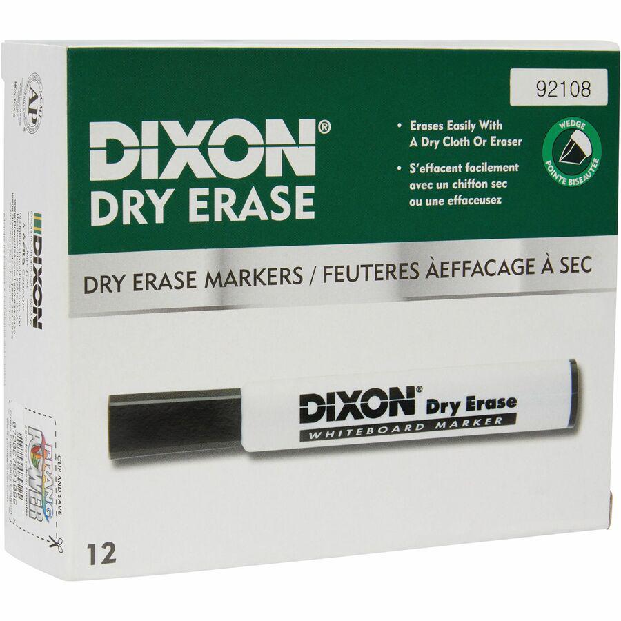 Ticonderoga Dry Erase Markers - Broad, Fine Marker Point - Chisel Marker Point Style - Blue - 1 Dozen. Picture 4