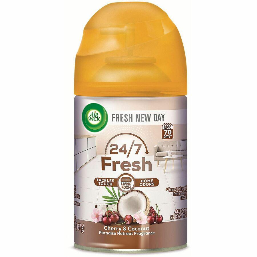 Air Wick Freshmatic Life Scents Refill - Spray - 5.9 fl oz (0.2 quart) - Paradise Retreat - 60 Day - Wall Mountable, Long Lasting - 6 / Carton. Picture 2