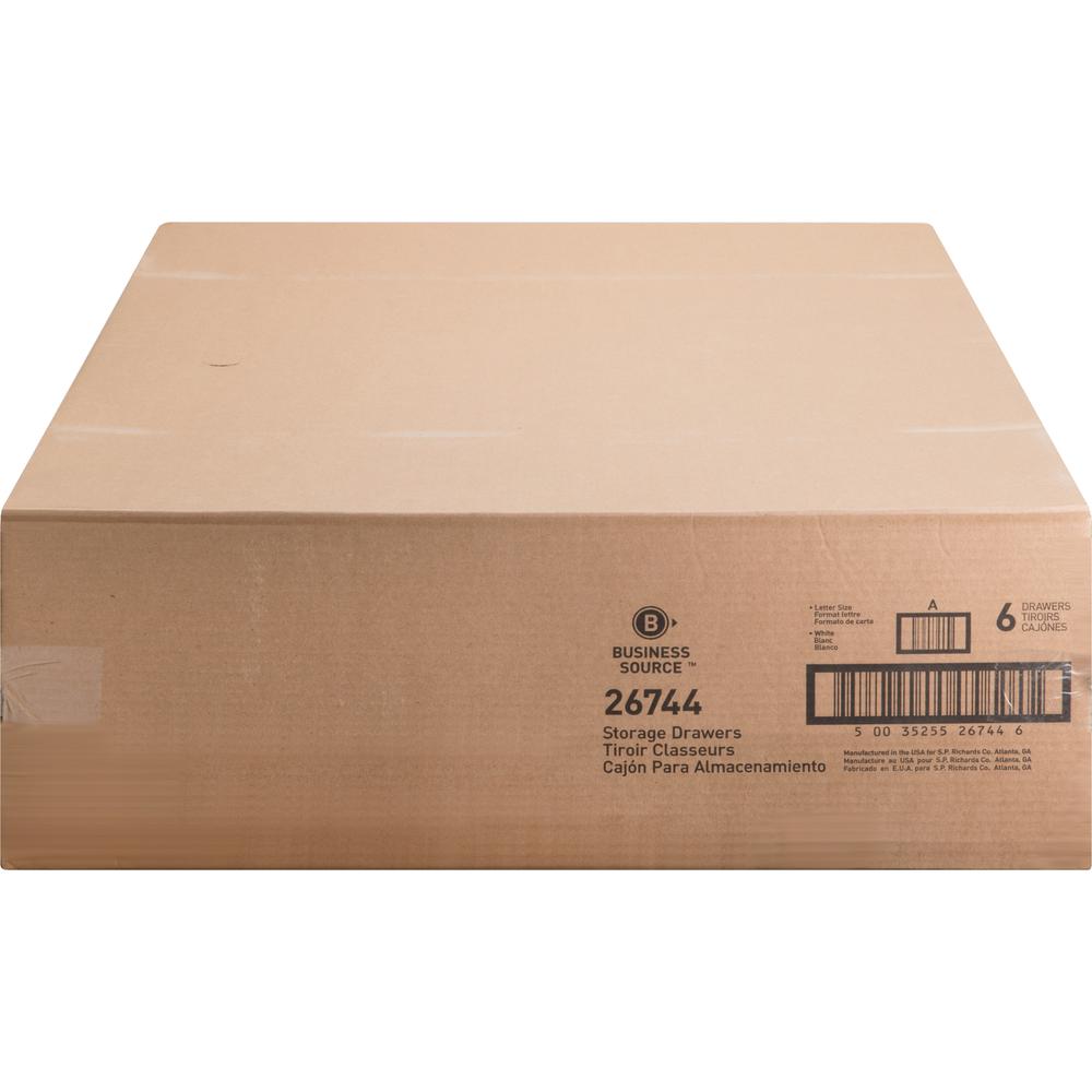 Business Source Stackable File Drawer - Internal Dimensions: 12.25" Width x 23.50" Depth x 10.25" Height - External Dimensions: 14" Width x 25.3" Depth x 11.5" Height - Media Size Supported: Letter - . Picture 6