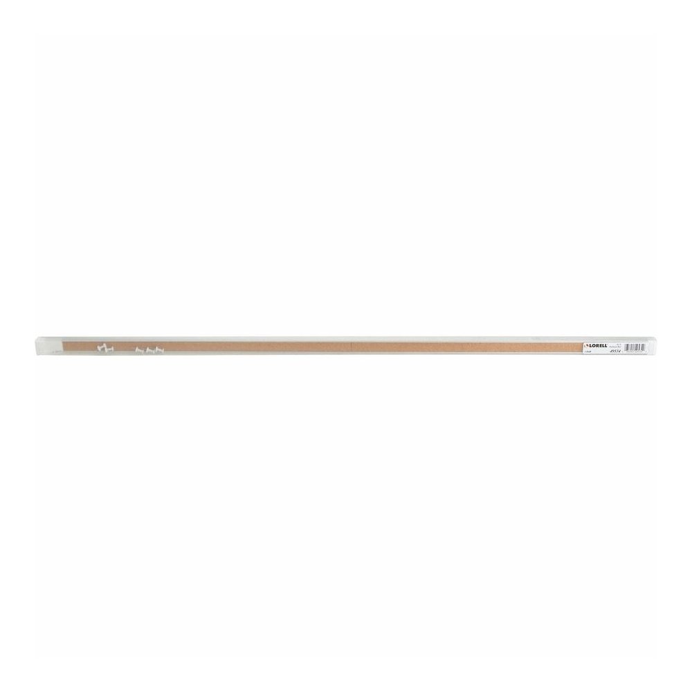 Lorell Cork Strip Bulletin Bars - 36" Board Width - Cork Surface - Self-healing, Fade Resistant, Self-sealing - Anodized Aluminum Frame - 3 / Bundle. Picture 2