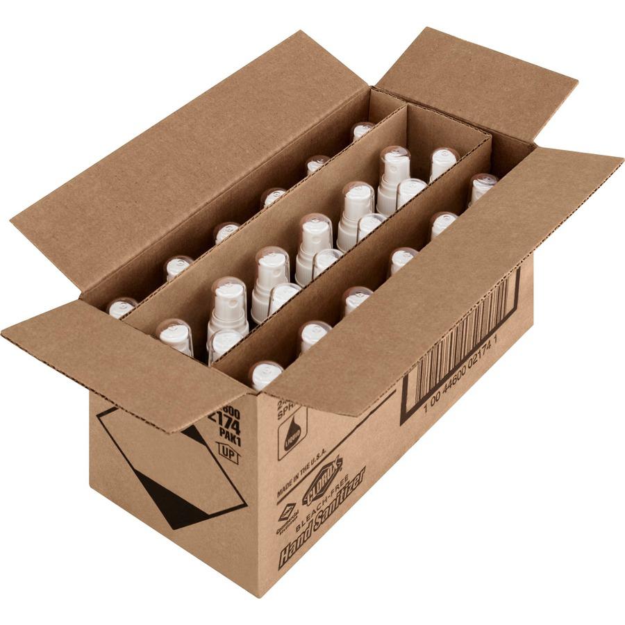 Clorox Commercial Solutions Hand Sanitizer Spray - 2 fl oz (59.1 mL) - Spray Bottle Dispenser - Kill Germs - Hand - Moisturizing - Clear - Non-sticky, Non-greasy, Bleach-free - 24 / Carton. Picture 7