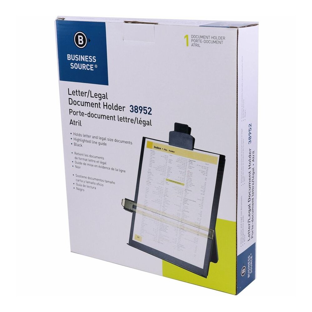 Business Source Easel Copy Holder - Black - 1 Each. Picture 3
