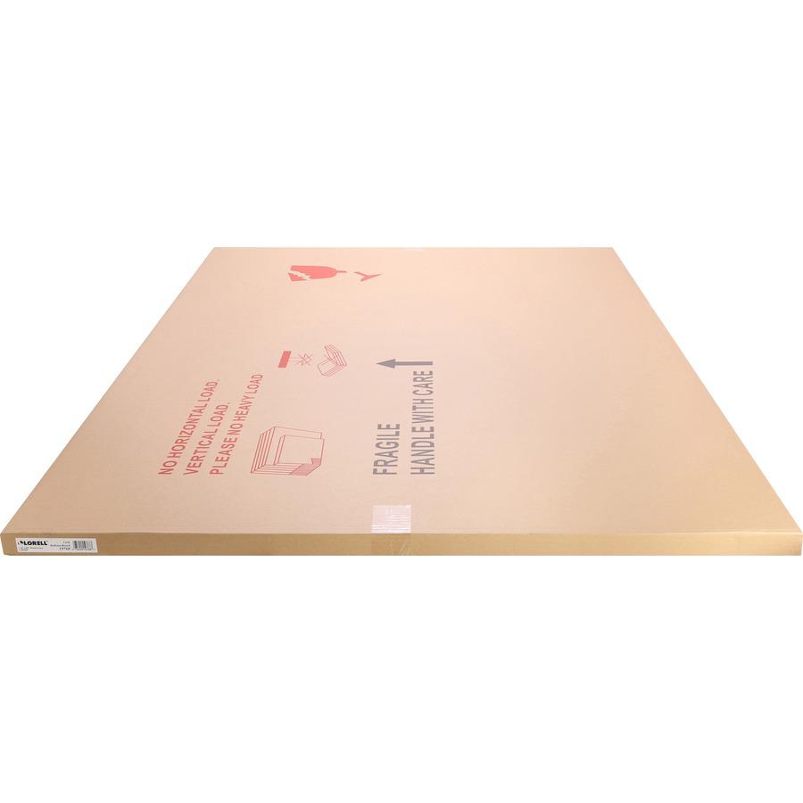 Lorell Bulletin Board - 36" Board Height x 48" Board Width - Cork Surface - Long Lasting, Warp Resistant - Brown Oak Frame - 1 Each. Picture 8