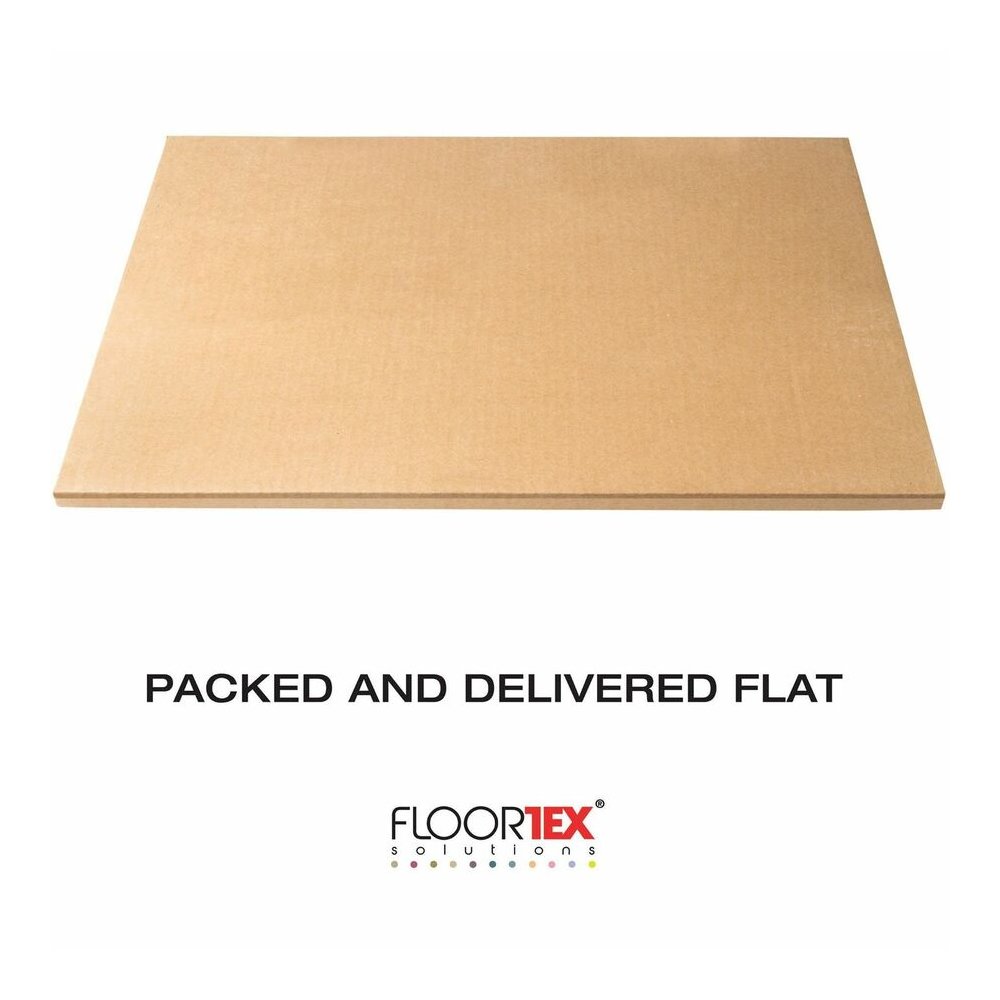 Floortex Ecotex Evolutionmat&reg; Anti-Slip Rectangular Chair Mat - Hard Floor, Pile Carpet, Home, Office - 48" Length x 36" Width x 0.075" Depth x 0.075" Thickness - Rectangular - Polymer - Clear - 1. Picture 5