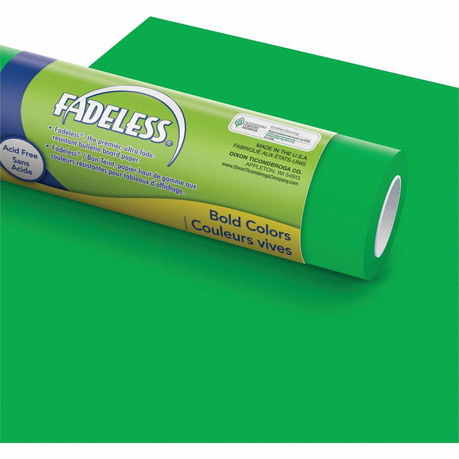Fadeless Primary Colors Bulletin Art Paper - Fun and Learning, Table Skirting, Display, Decoration, Art Project, Craft Project, Bulletin Board - 3.25"Height x 48"Width x 12 ftLength - 4 / Carton - Fla. Picture 6