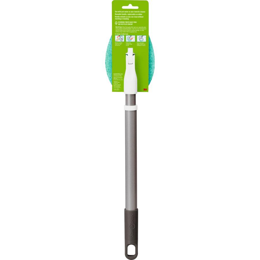 Scotch-Brite Bath Scrubber - 24" Handle Length - Plastic Handle - 4 / Carton. Picture 12