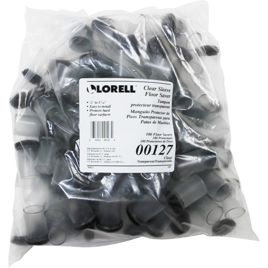 Lorell Sleeve Floor Protectors - Clear, Transparent - 100/Bag. Picture 5