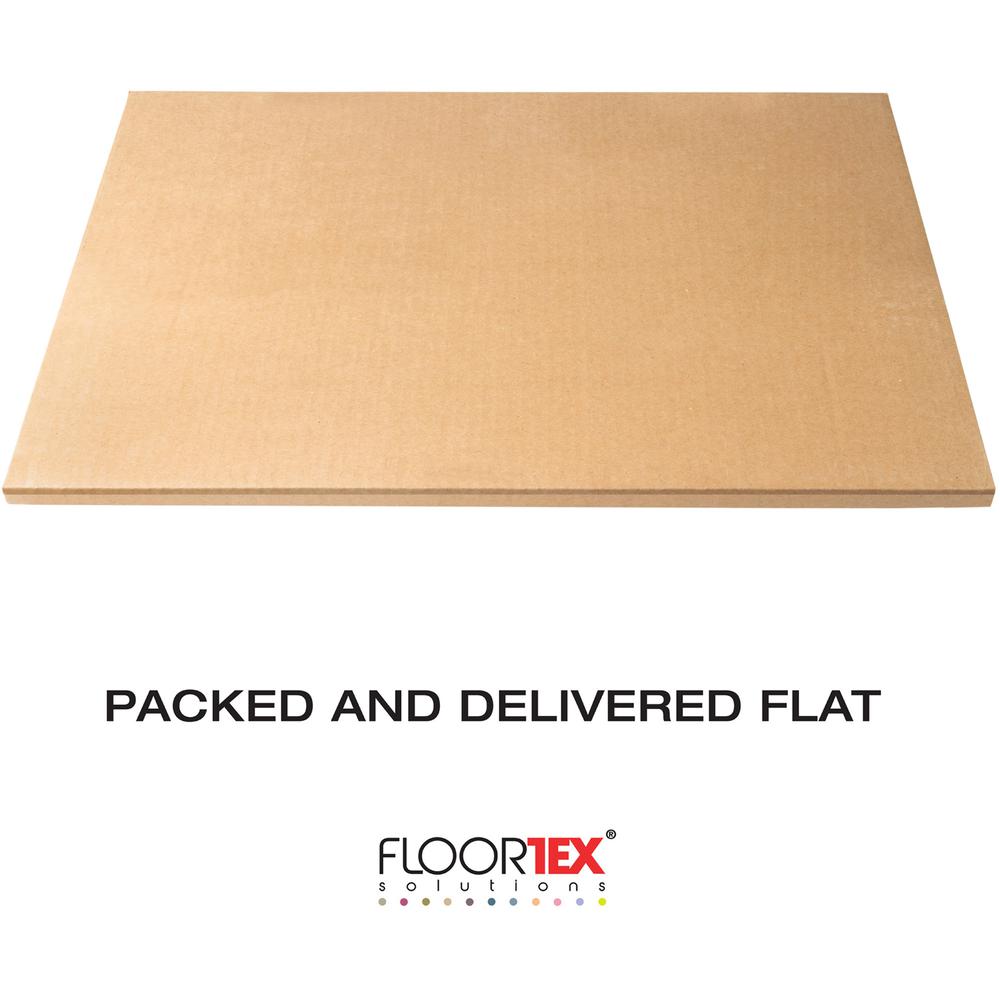 Floortex Advantagemat Black&reg; Vinyl Rectangular Chair Mat for Carpets - 48" x 60" - Carpeted Floor - 60" Length x 48" Width x 0.090" Depth x 0.090" Thickness - Rectangular - Classic - Polyvinyl Chl. Picture 3