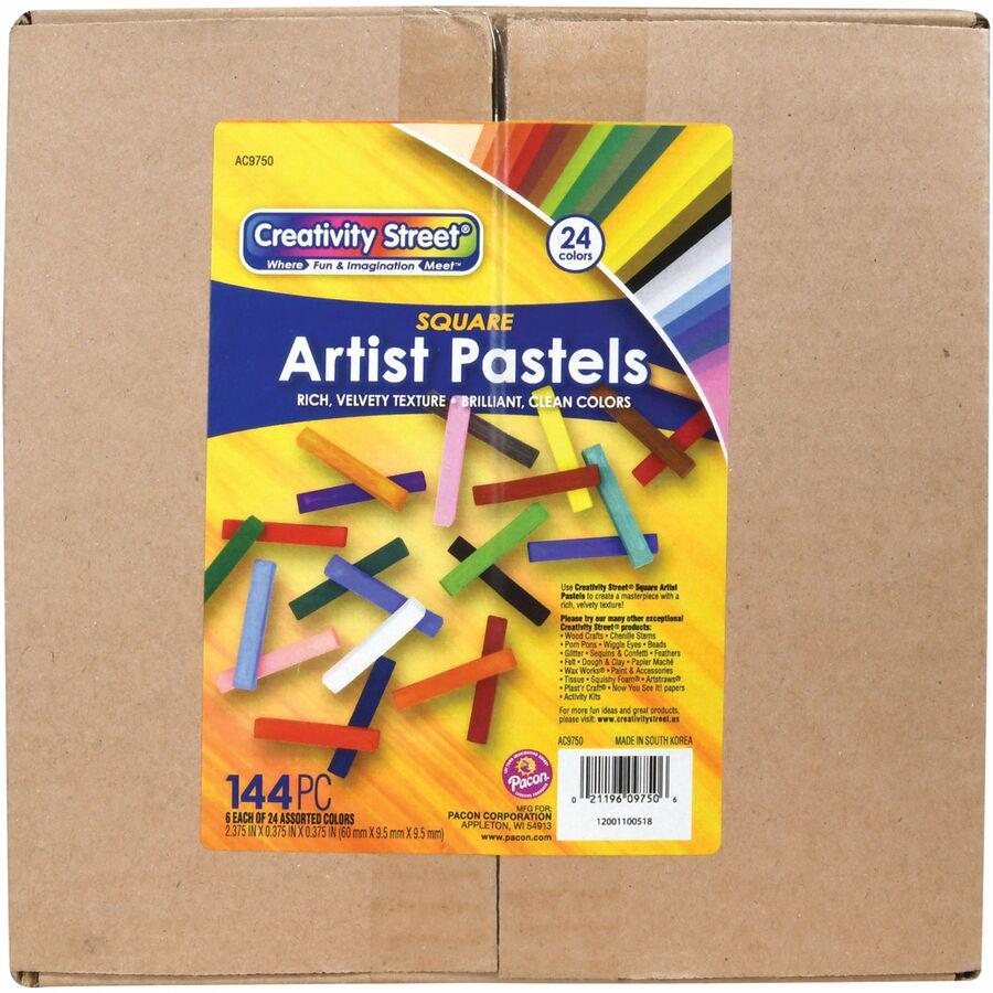 Creativity Street Square Artist Pastels - 0.4" Length - Assorted - 144 / Set. Picture 5