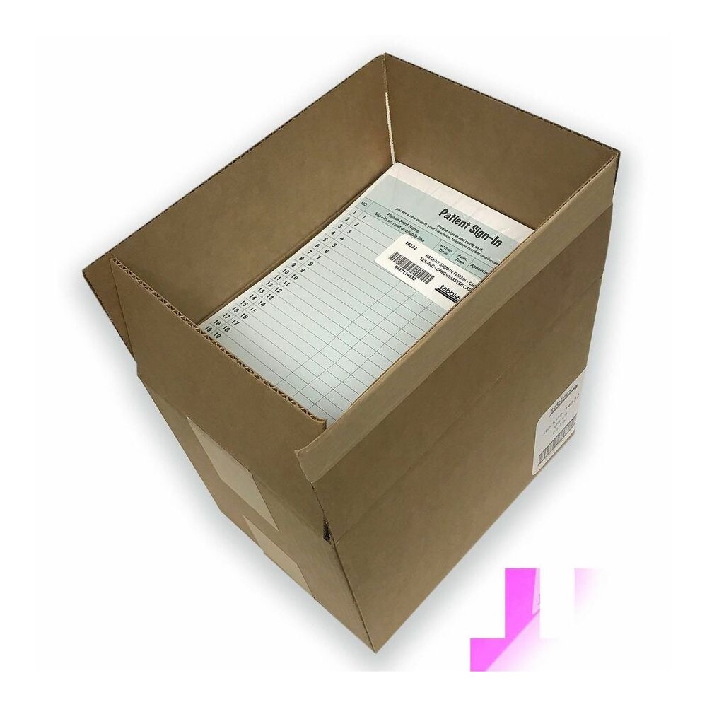 Tabbies Patient Sign-In Label Forms - 125 Sheet(s) - 11" x 8.50" Form Size - Letter - Green Sheet(s) - Paper - 125 / Pack. Picture 3