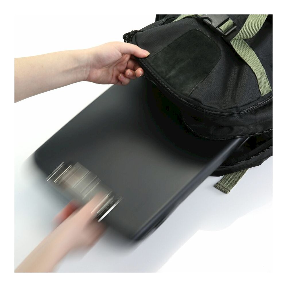 Officemate Slim Clipboard Storage Box - 0.50" Clip Capacity - Storage for Paper, Form, Notepad, Pencil, Battery, Pen - 8 1/2" x 11" Sheet Size - Wood - Charcoal - 1 Each. Picture 6