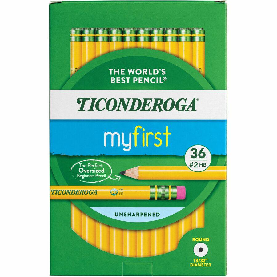 Ticonderoga My First Wood Pencil - #2 - Yellow Cedar Barrel - 36 / Pack. Picture 10