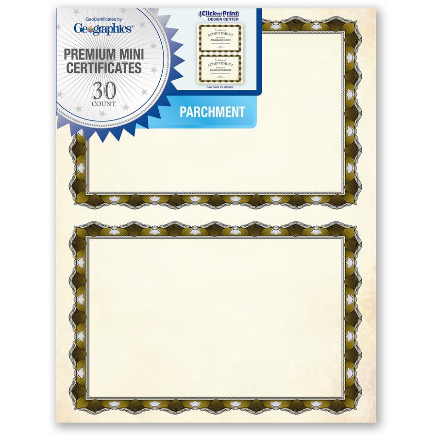 Geographics Certificate Holder - 15 Sheets Capacity - Assorted - 30 / Pack. Picture 2