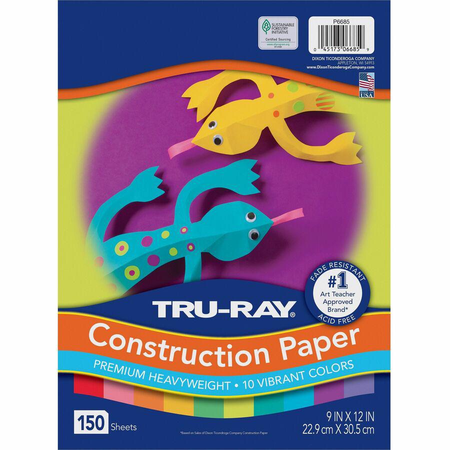 Tru-Ray Construction Paper - Art, Craft Project - Assorted - Paper, Sulphite, Fiber - 150 / Pack. Picture 4