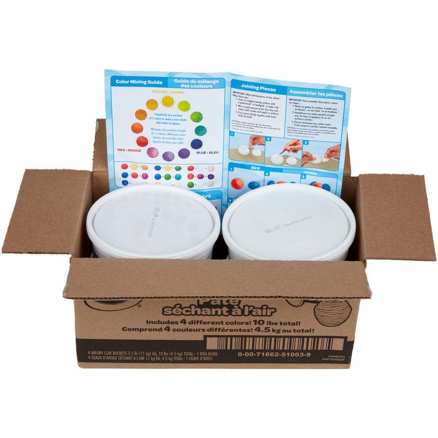 Crayola Air-Dry Clay - Classroom, Room - Assorted - 4 / Pack. Picture 7