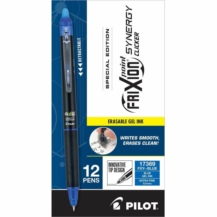 FriXion Erasable Gel Pens - Retractable - Erasable - Blue Ink - Writing, Document - 1 Dozen. Picture 8