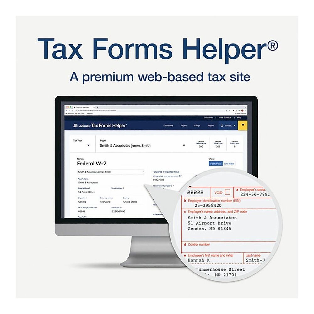 TOPS W2 Laser Forms 6-part Tax Kit - 6 Part - Carbonless Copy - 8" x 5.50" Form Size - Letter - White Sheet(s) - 1 Pack. Picture 6