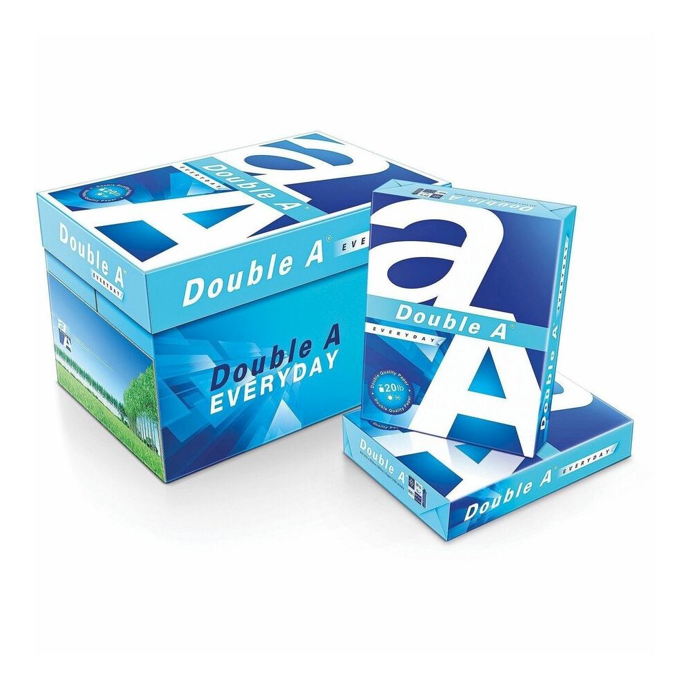Double A Everyday Multipurpose Copy Paper - Letter - 8 1/2" x 11" - Smooth - Fade Resistant, Double-sided, Jam-free, Acid-free - White - 500 Sheets per Ream - 40 / Pallet. Picture 2