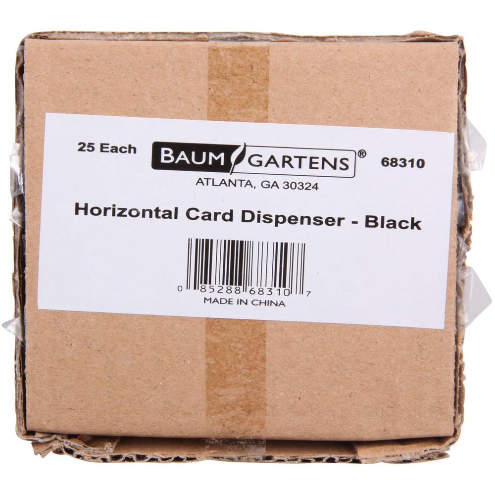 SICURIX Horizontal Black Frame ID Card Holder - Plastic - 25 / Pack - Black. Picture 5