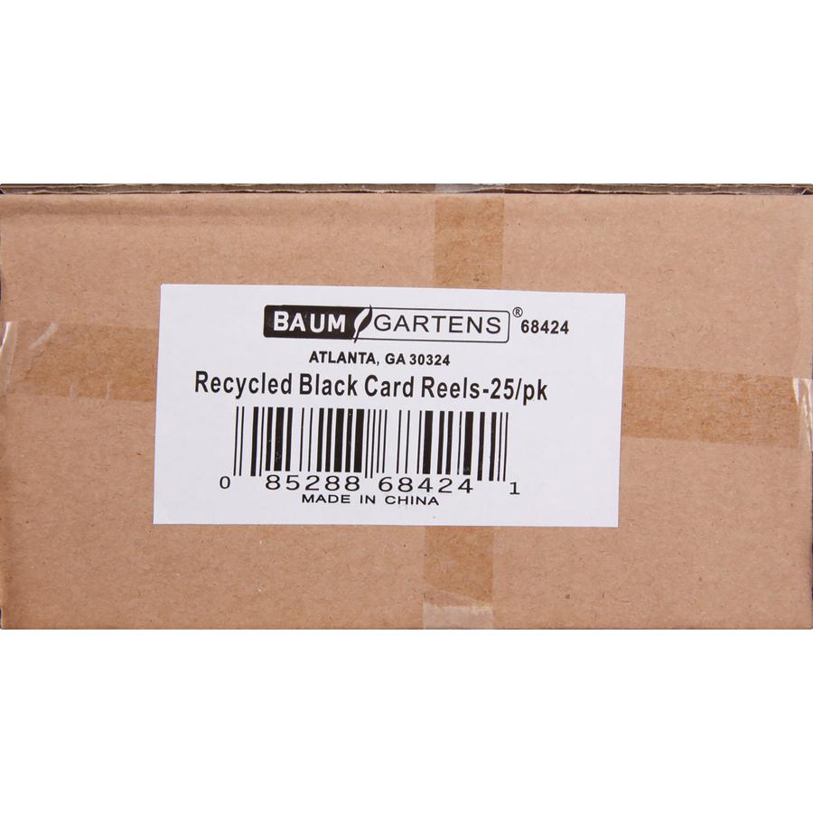 SICURIX Card Reel with Belt Clip - Plastic - 25 / Box - Black. Picture 3