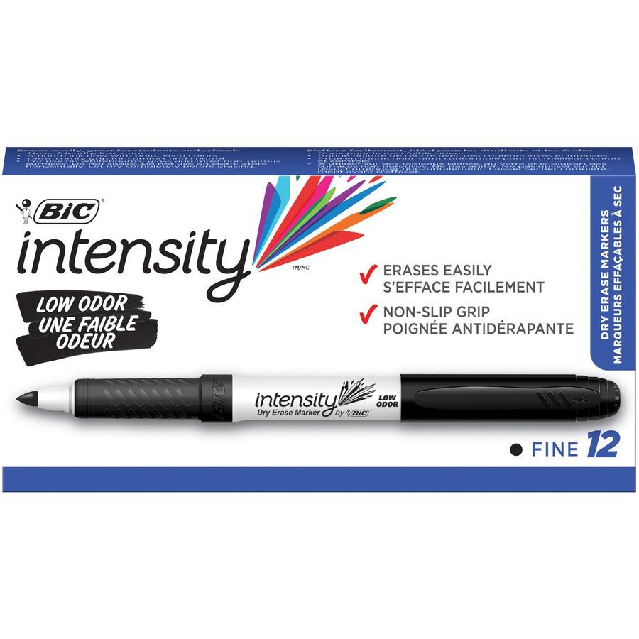 BIC Intensity Fine Point Whiteboard Marker - Fine Marker Point - Black - 1 Dozen. Picture 7