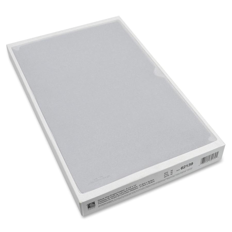 C-Line Deluxe Vinyl Project Folders - Legal Size, Non-glare, 14 x 8-1/2, 50/BX, 62139. Picture 2