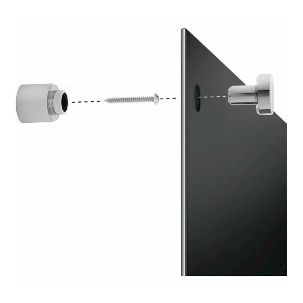Quartet Infinity&trade; Glass Magnetic Dry-Erase Board - 96" (8 ft) Width x 48" (4 ft) Height - Black Tempered Glass Surface - Black Frame - Horizontal/Vertical - Magnetic - 1 / Each. Picture 5
