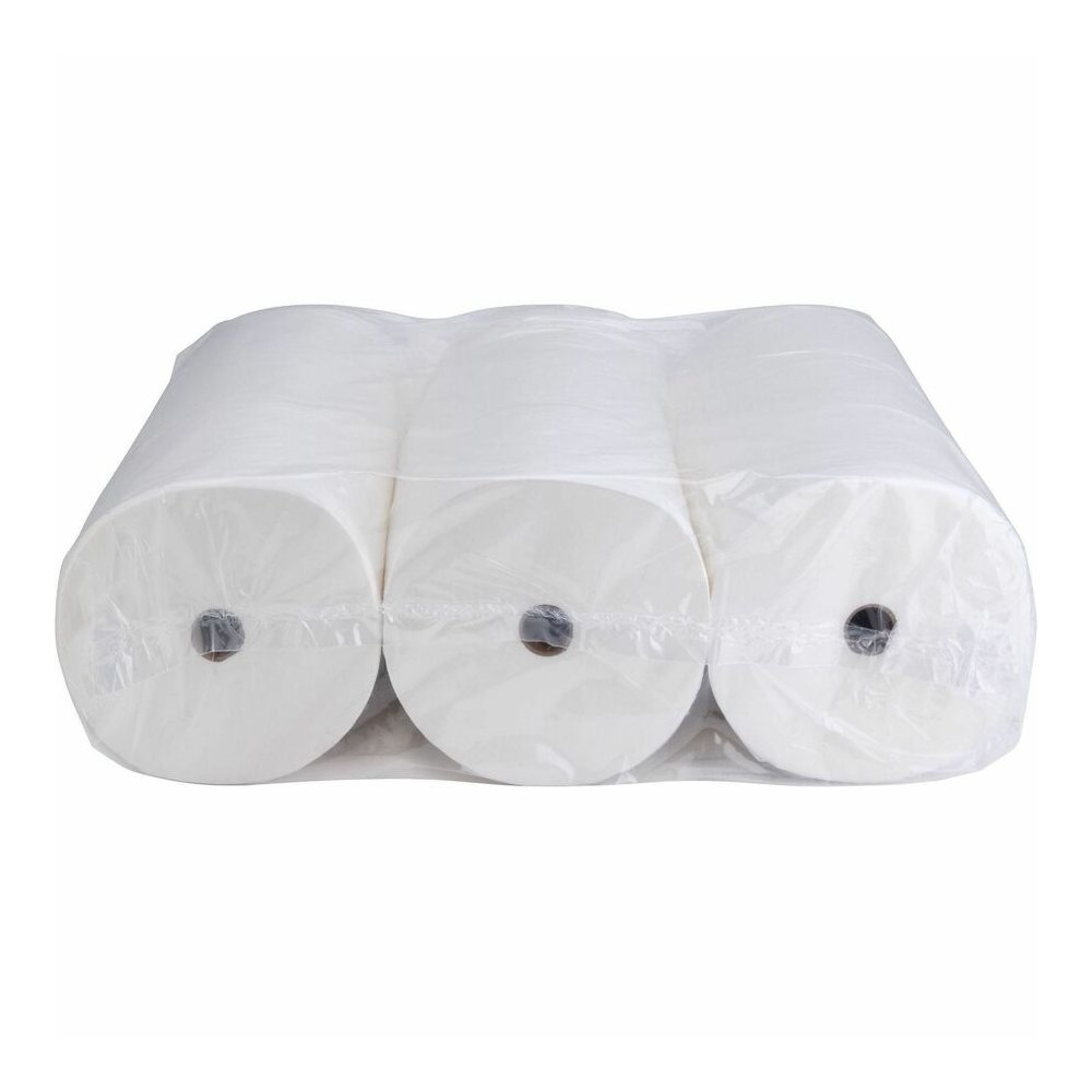 Genuine Joe Solutions Double Capacity Bath Tissue - 2 Ply - 1000 Sheets/Roll - White - Virgin FiberPack - 36/Pack - 56 / Pallet. Picture 9