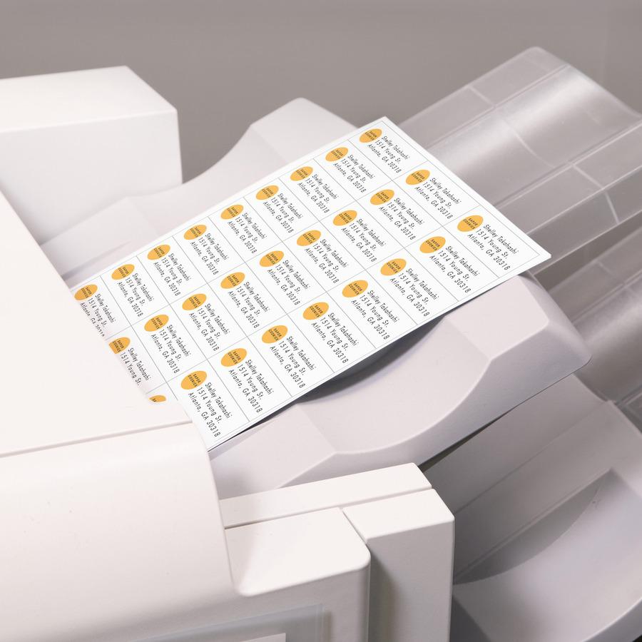 Avery&reg; Address Label - 3 2/5" Height x 9" Width x 11 1/5" Length - Permanent Adhesive - Rectangle - Matte White - Paper - 33 / Sheet - 500 Total Sheets - 16500 Total Label(s) - 1 Carton. Picture 4