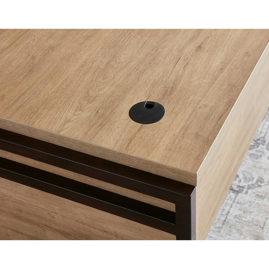 Mason Laminate Double Pedestal Executive Desk. Picture 8